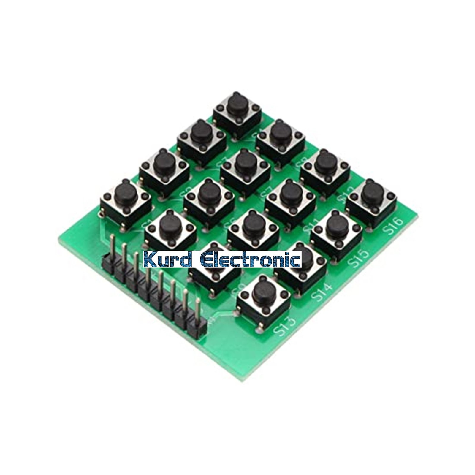 Basic Keyboard Matrix 4×4 Matrix 16 Keypad Keyboard Module 16 Button – Kurd Electronic