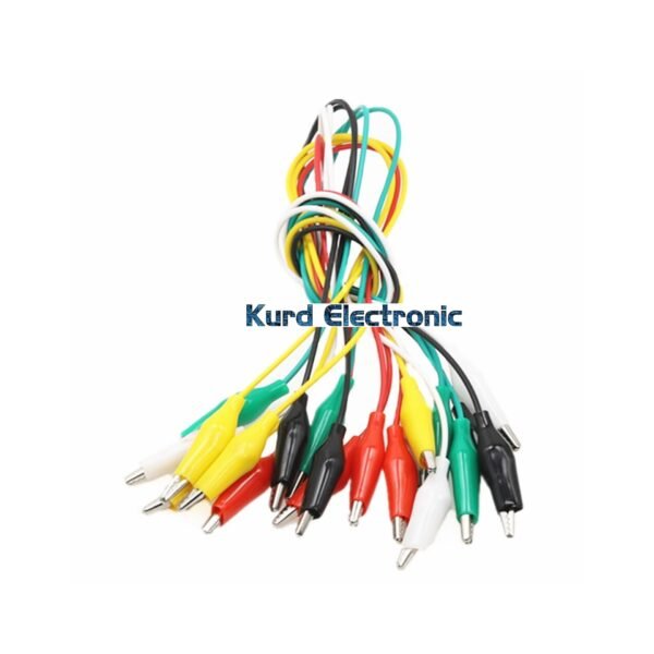 50cm Long Alligator Clips Electrical DIY Test Leads 10pcs