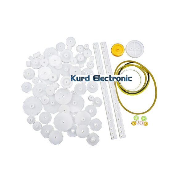75Pcs/lot Plastic motor gear,rack, pulley, belt,Worm gear,Single-and double-gear
