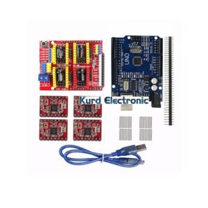 ARDUINO UNO R3 With 4pcs A4988 Driver With CNC Shield V3