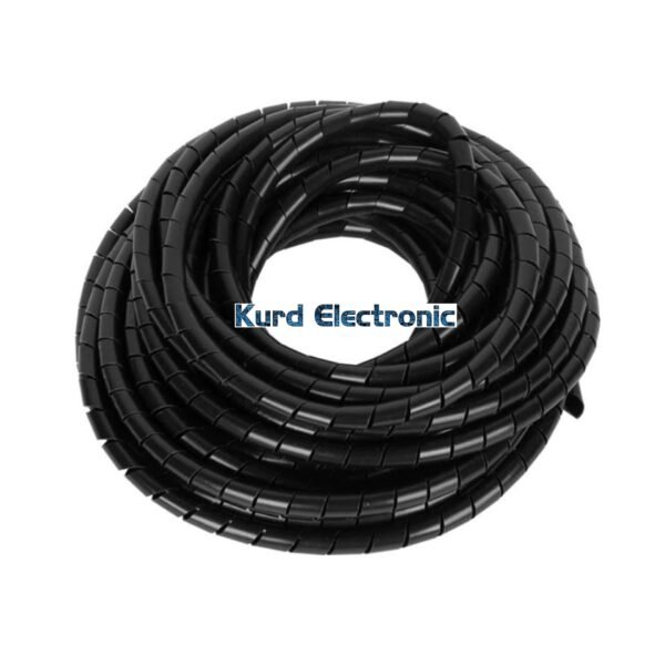 8mm Spirale Cable Protector Black 10M/Bag