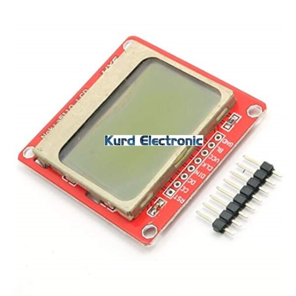 Red Nokia 5110 84x48 LCD Shield Module Blue Backlight