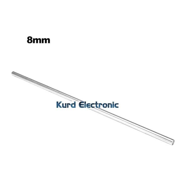 400mm Length High Frequency Chrome Plated Smooth Rod Diameter 8mm