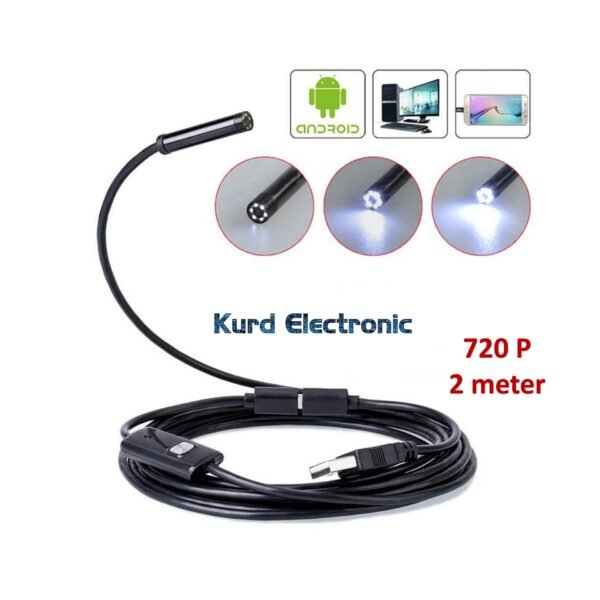 Endoscope cam 480p, soft cable 1.5 meter cable length