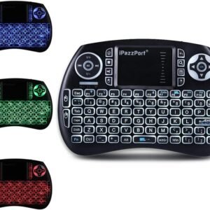 iPazzPort Bluetooth Wireless Touchpad Keyboard with Colorful