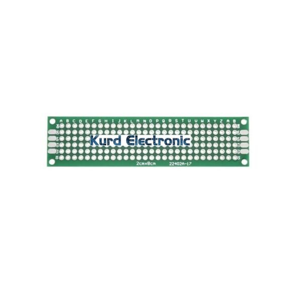 2*8 cm Universal PCB Prototype Board Double- Sided 2.54mm Hole pitch