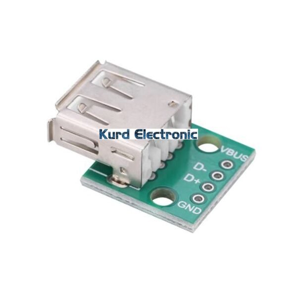 USB Female Head to Dip, 2.54mm Direct 4P Adapter Board, USB to 2.54mm Pin