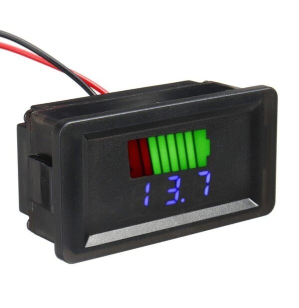 12-60V Dual Display Automatic Identification Waterproof Voltage Meter