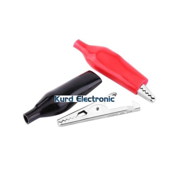Testing Connector Alligator Clip 45mm 1 red 1 black 2pcs