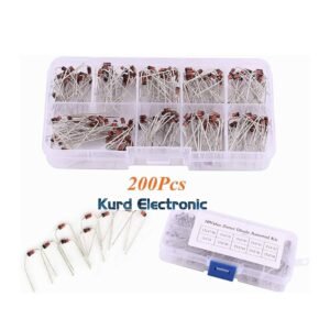 200PCS 1N4728~1N4737 1WVoltage Regulator Diode Kit ?Plastic Box?
