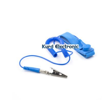 Static Wrist Band with Strip Alligator Clips 45mm