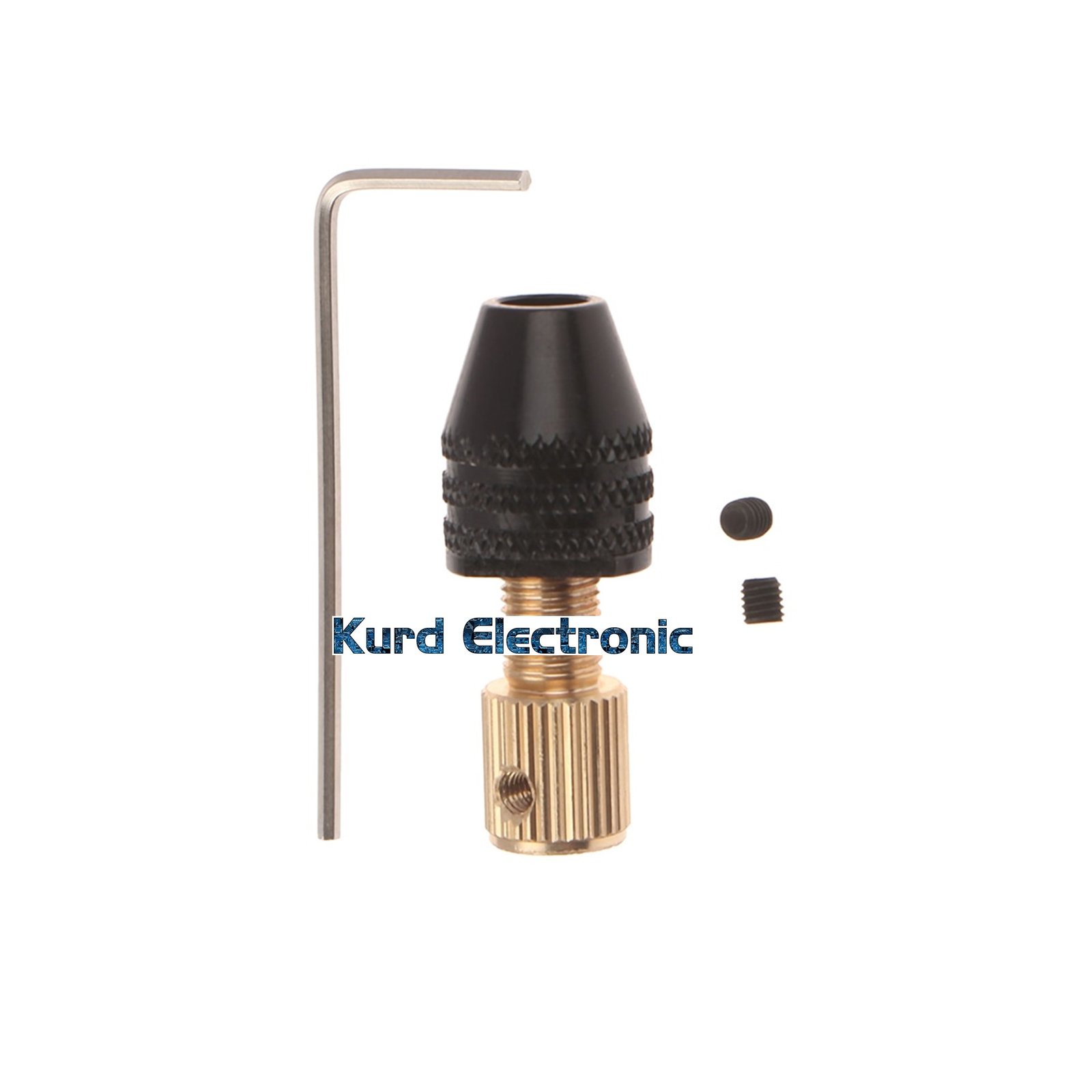 1607075208slide515.jpg 2.3mm Mini Electronic Drill Chuck Range 0.5-3.2mm Shank Shaft Adapter Tools Drill Chuck - Image 1