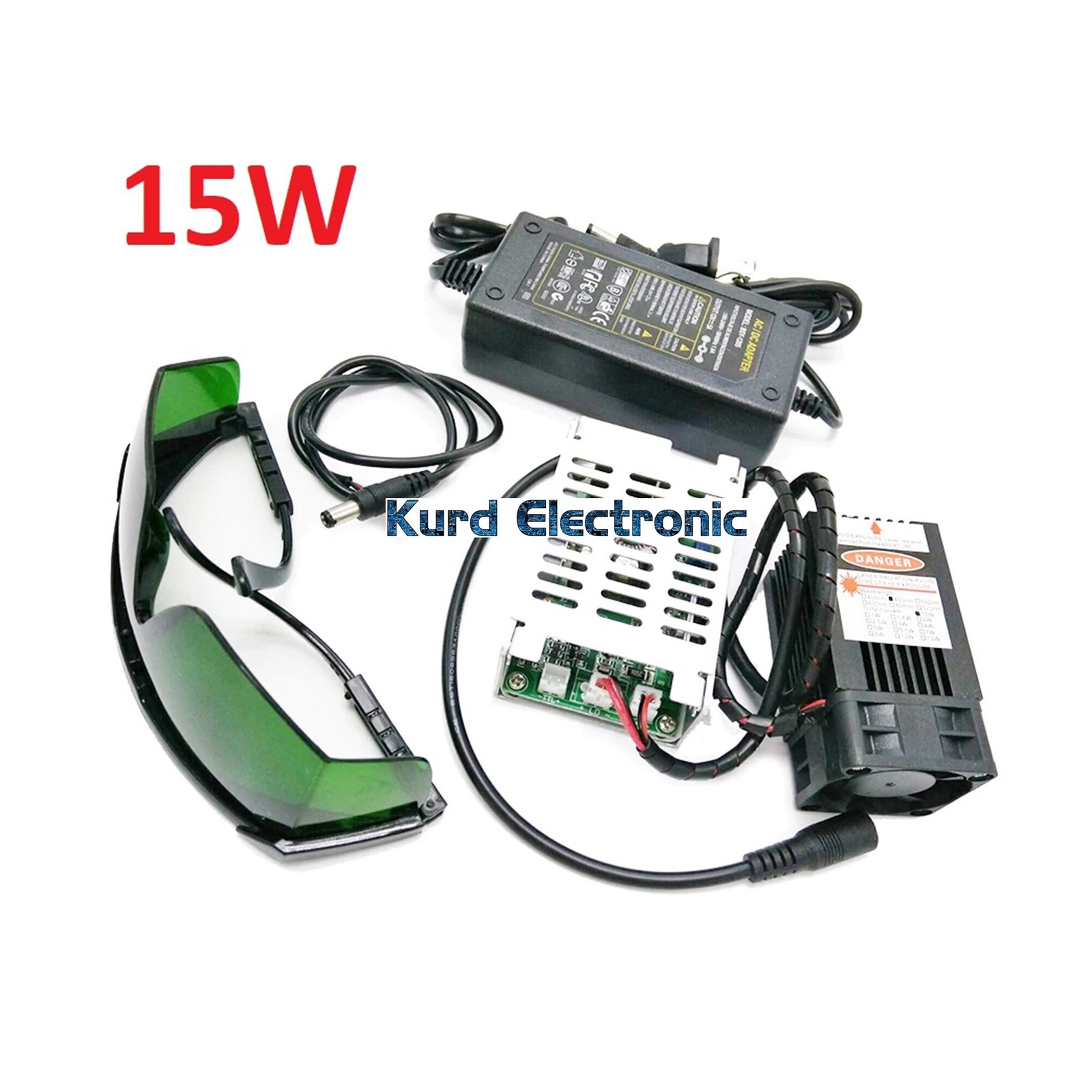 1608370655slide300.jpg 450nm 15000mW 15W 12V Laser Module TTL Adjustable Focus - Image 1