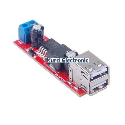 Dual USB output, 9V/12V/24V/36V to 5VDCDC, on-board charging, 3A step-down module