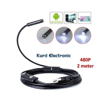 Endoscope cam 480p, hard cable, 2 meter