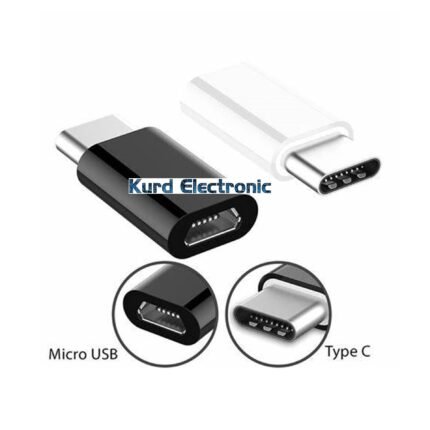 Black Micro to Type C Charger Connectors Type-c Adapter