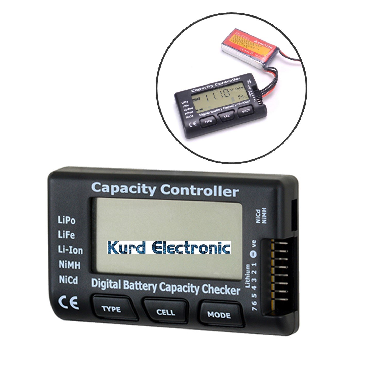 1646949166slide753.jpg RC Meter 7 Digital Cell Battery Capacity Checker Controller Battery Voltage Tester - Image 1