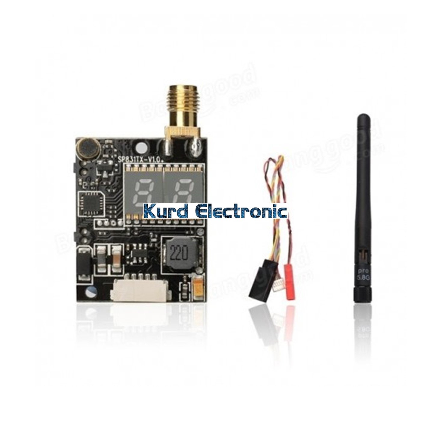 1650021679slide766.jpg P831 5.8G 40CH Raceband 600mW FPV Transmitter RP-SMA - Image 1