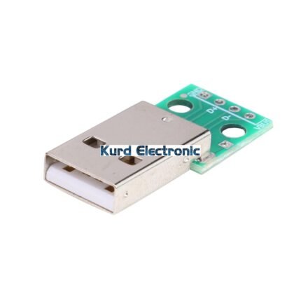 USB Male Head to Dip, 2.54mm Direct 4P Adapter Board