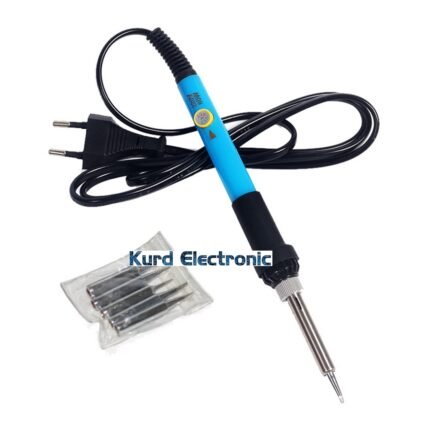 60W Adjustable Temperature Soldering Iron with 5pcs Soldering Tips High Quality