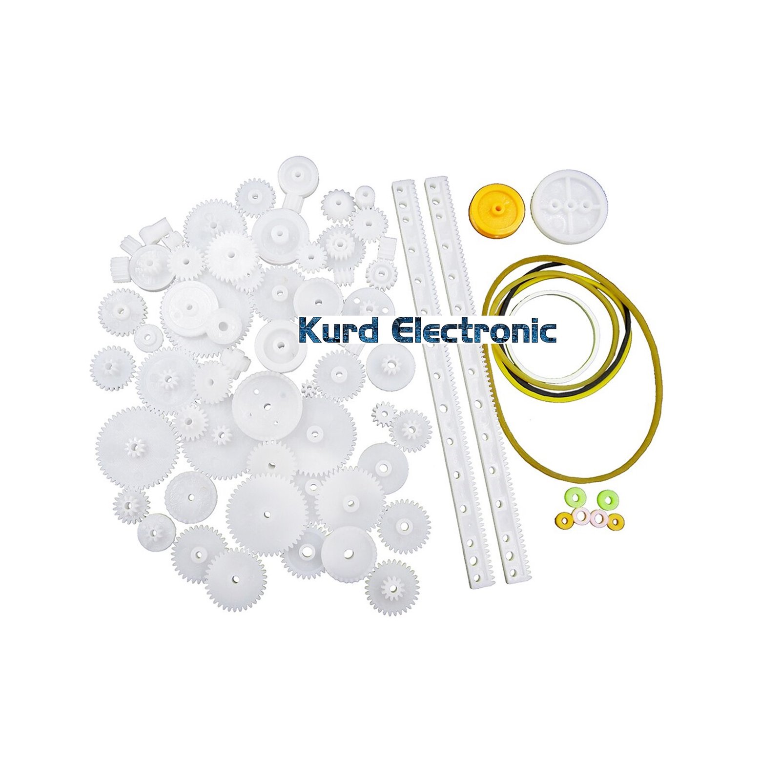 1607074050slide468.jpg 75Pcs/lot Plastic motor gear,rack, pulley, belt,Worm gear,Single-and double-gear - Image 1