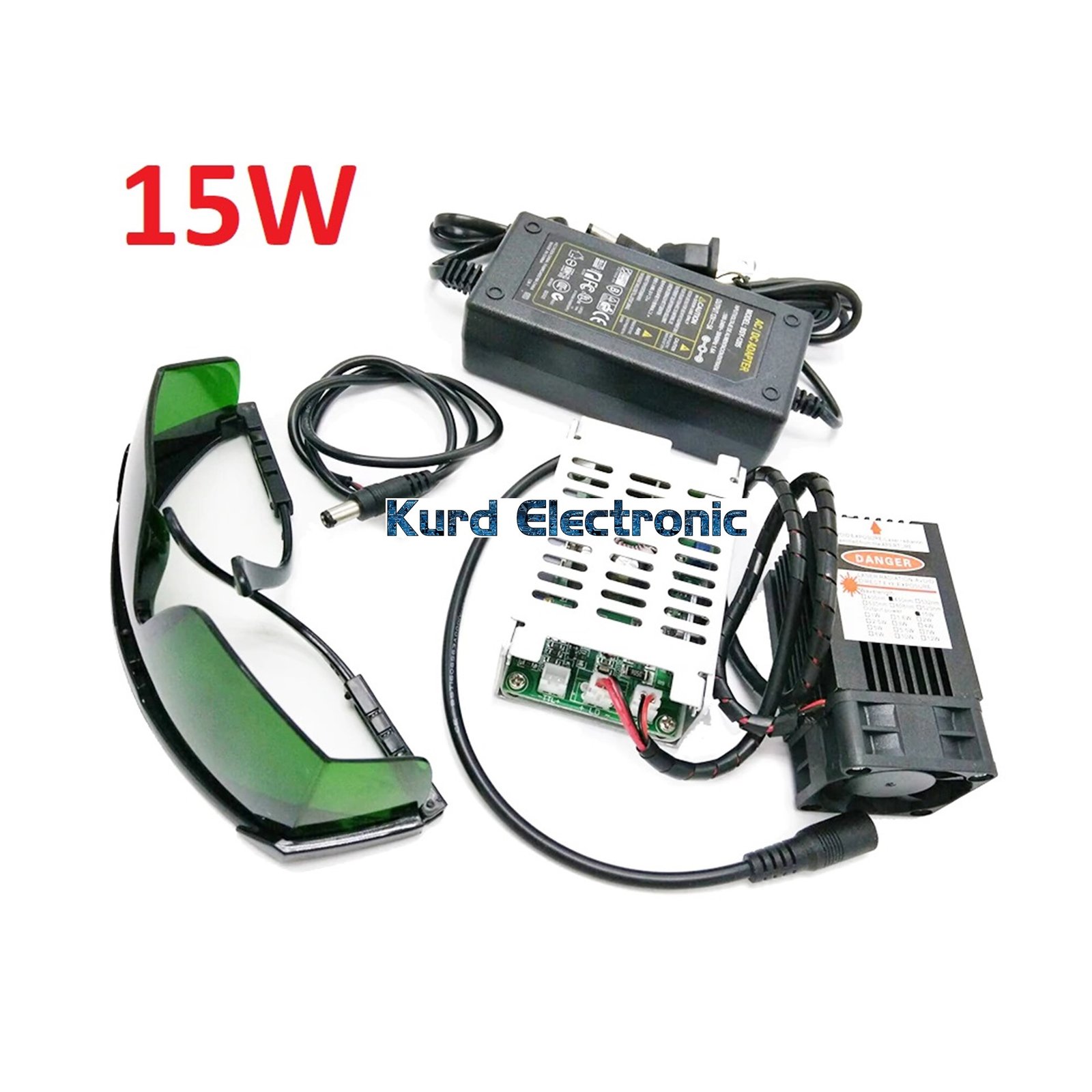 1608370655slide300.jpg 450nm 15000mW 15W 12V Laser Module TTL Adjustable Focus - Image 1
