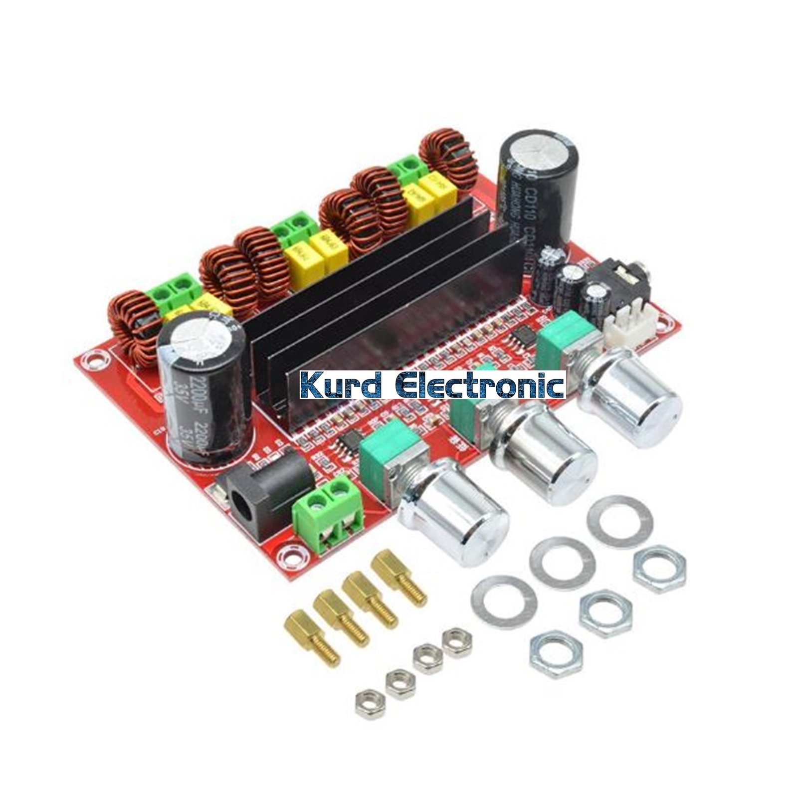 1608642452slide524.jpg XH-M139 2.1 Channel Digital Power Amplifier Board 12V- 24V Wide Voltage TPA3116D2 2*50W 100W Sensor - Image 1