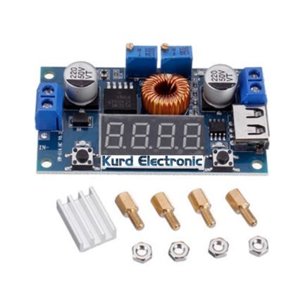 DC-DC XL4015 Adjustable Step-down Module 5A 75W with 3 Bits Digital Display Voltmeter