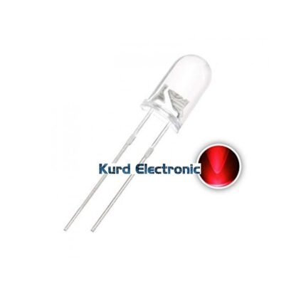 LED 5MM Water Clear Red 5 pcs
