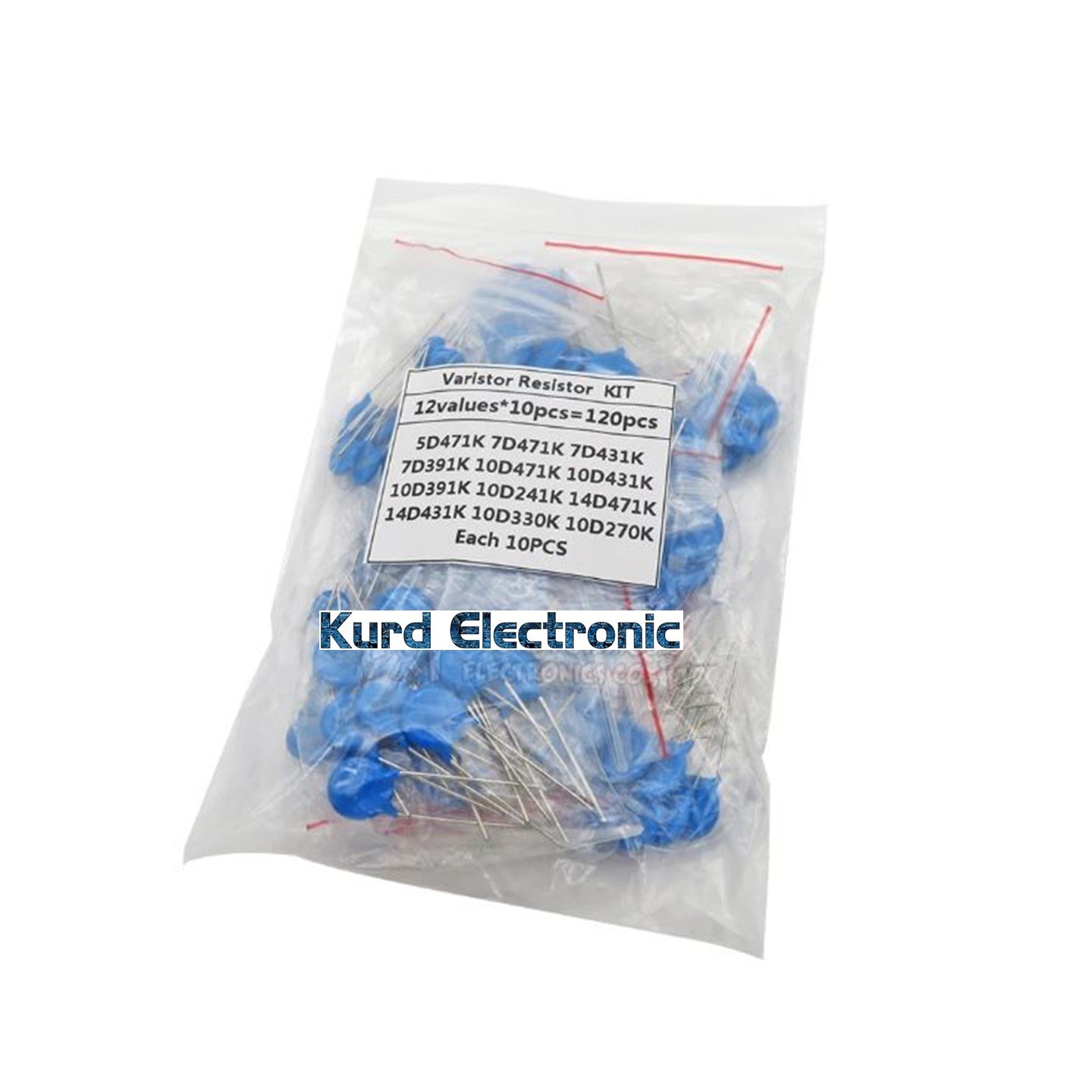 1681416992slide878.jpg Varistor Resistor Assorted kit 12value*10PCS 120 pcs - Image 1