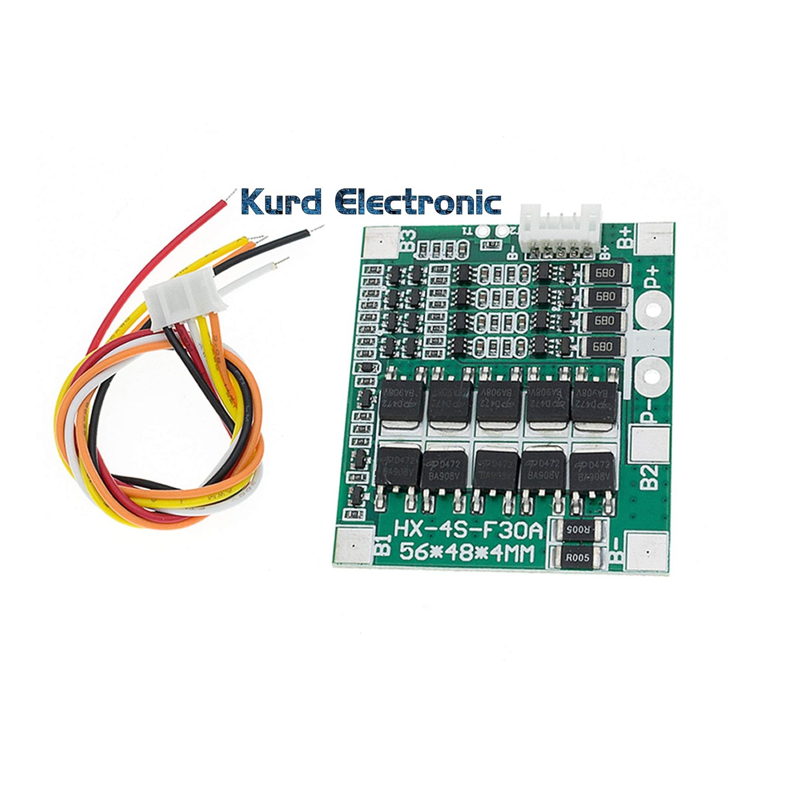 1709897770slide79.jpg Bms 4 Series 30A 18650 Board 14.8V 16V with Cable - Image 1
