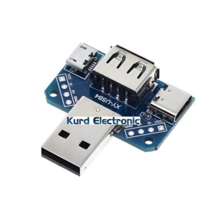 USB Adapter Board Male To Female Adapter Micro USB/Type-c Interface 4P 2.54mm