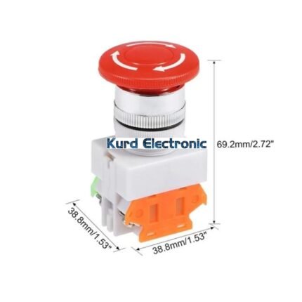LAY37-11ZS Red Mushroom Cap 1NO 1NC DPST Emergency Stop